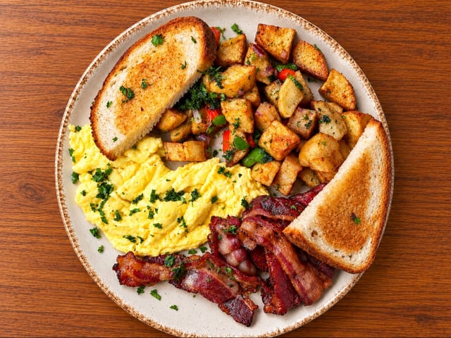 American Style Breakfast.